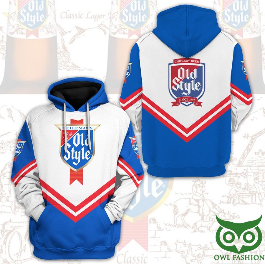 snNW2xEt 81 Old Style Beer since 1902 Beer Logo Design 3D Hoodie