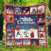 snoopy and charlie brown xmas quilt blanket gift idea ucaj6