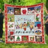 snoopy friends christmas quilt blanket xmas bedding decor idea l5w0w