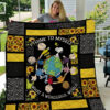 snoopy the peanuts snoopy and friends sunshine i think to myself what a wonderful world quilt blanket 1