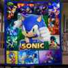 sonic quilt blanket for fans home decor gift 1s