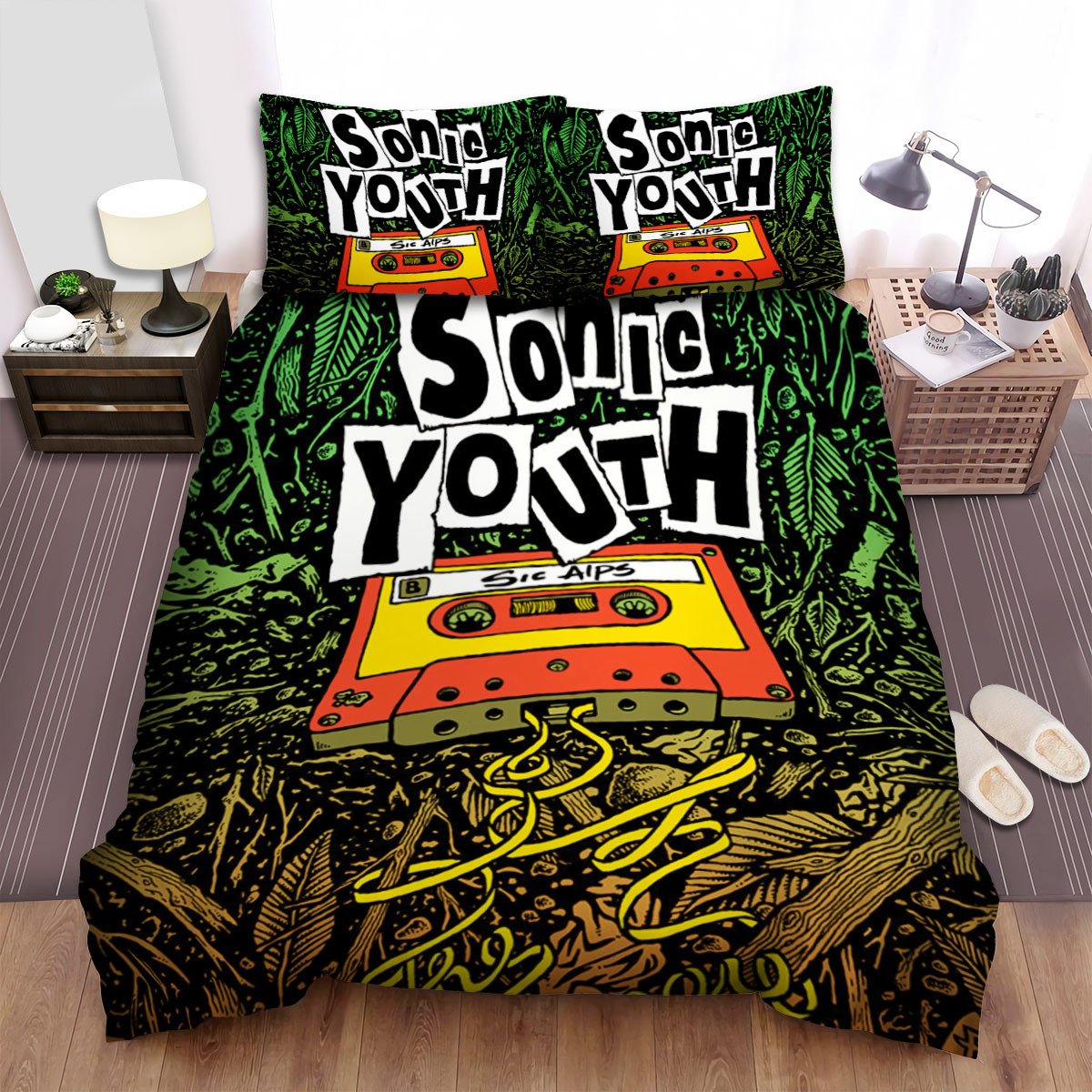 sonic youth band red cassette art bed sheets spread comforter duvet cover bedding sets h5ntb