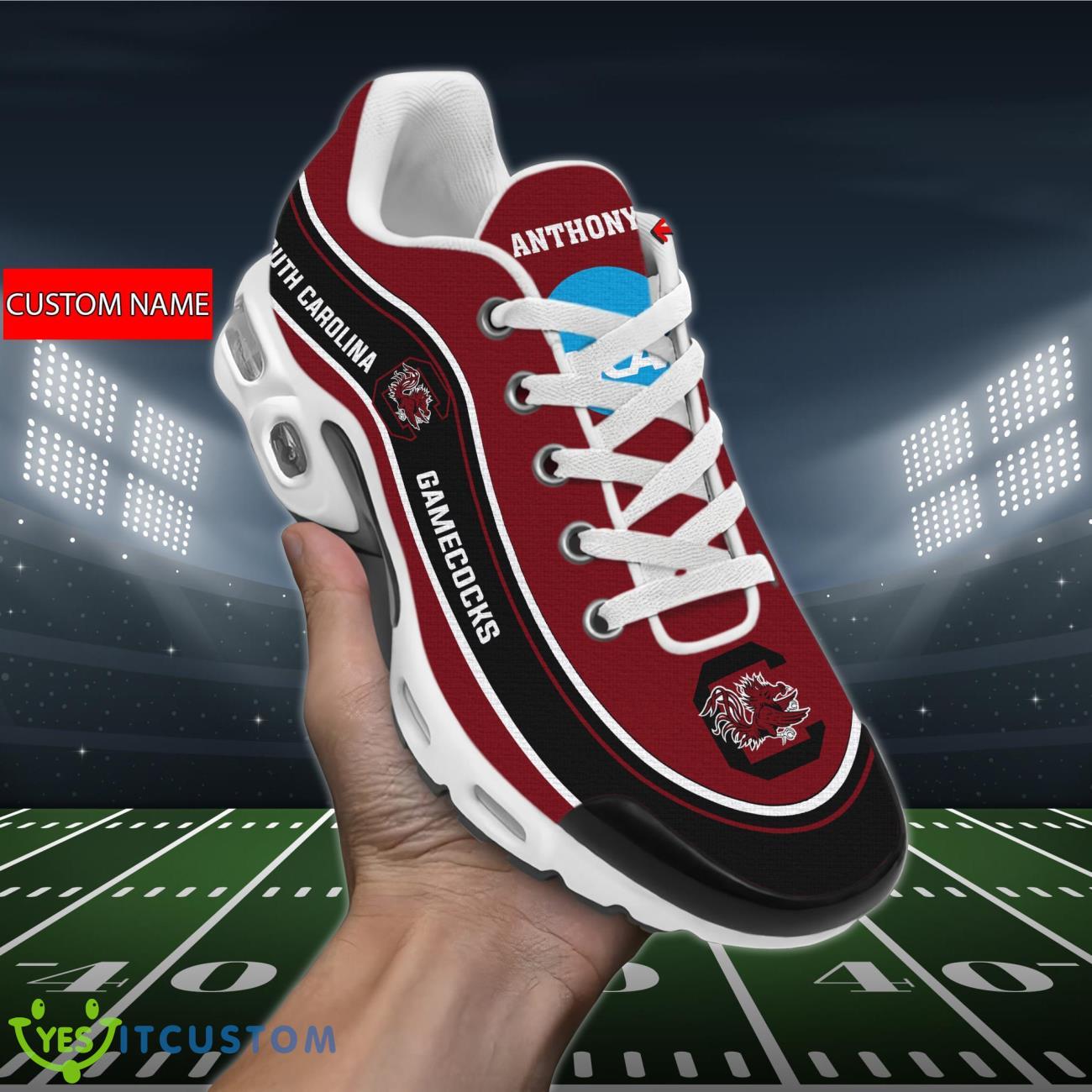 south carolina gamecocks ncaa air cushion sports shoes custom name for fans