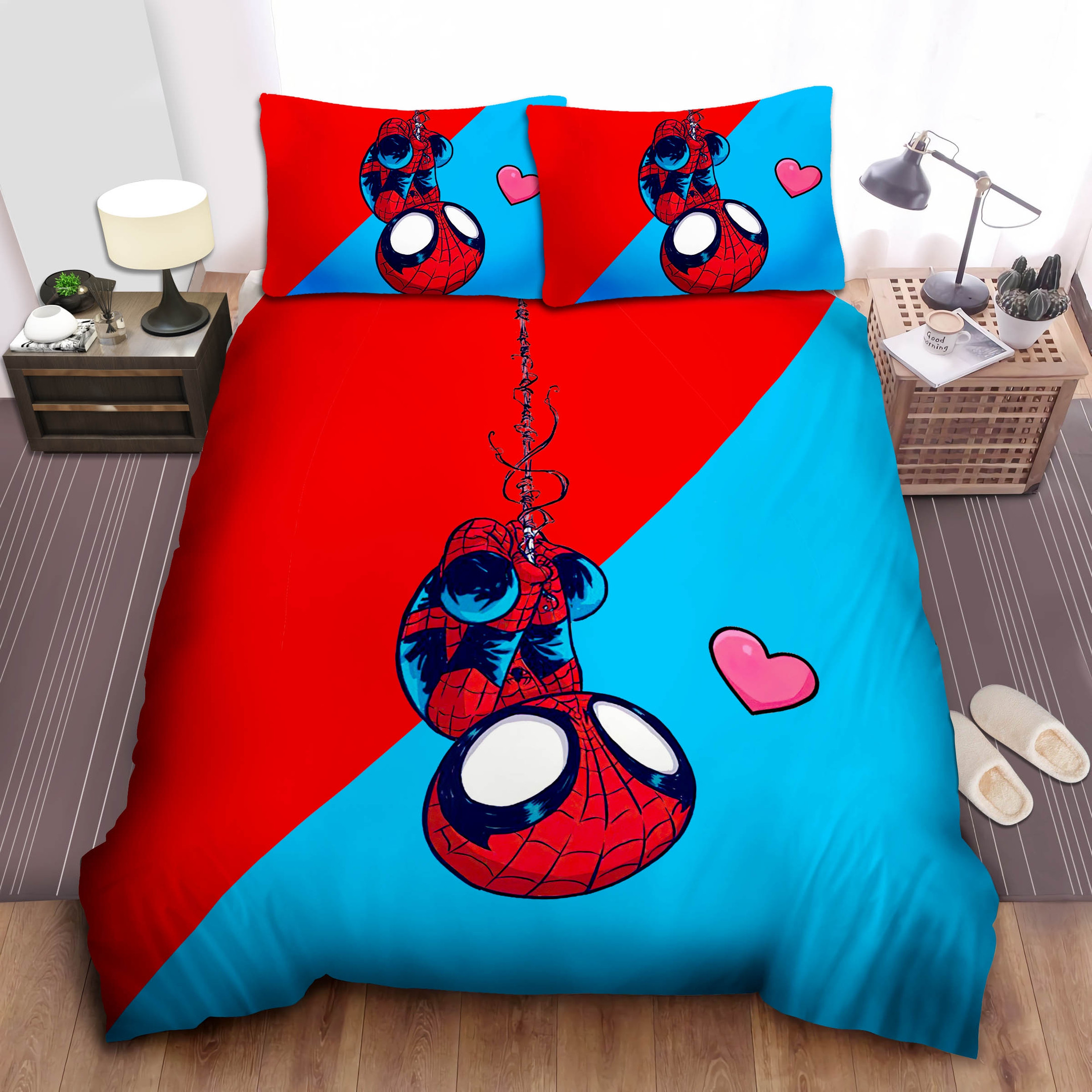 spider man in chibi art duvet cover bedroom sets comfortable bedding sets 7hqeq