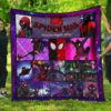 spider man into spiderverse premium quilt blanket movie home decor custom for fans whom1