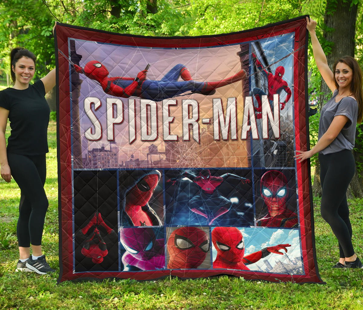 spider man no way home premium quilt blanket movie home decor custom for fans tvgdr