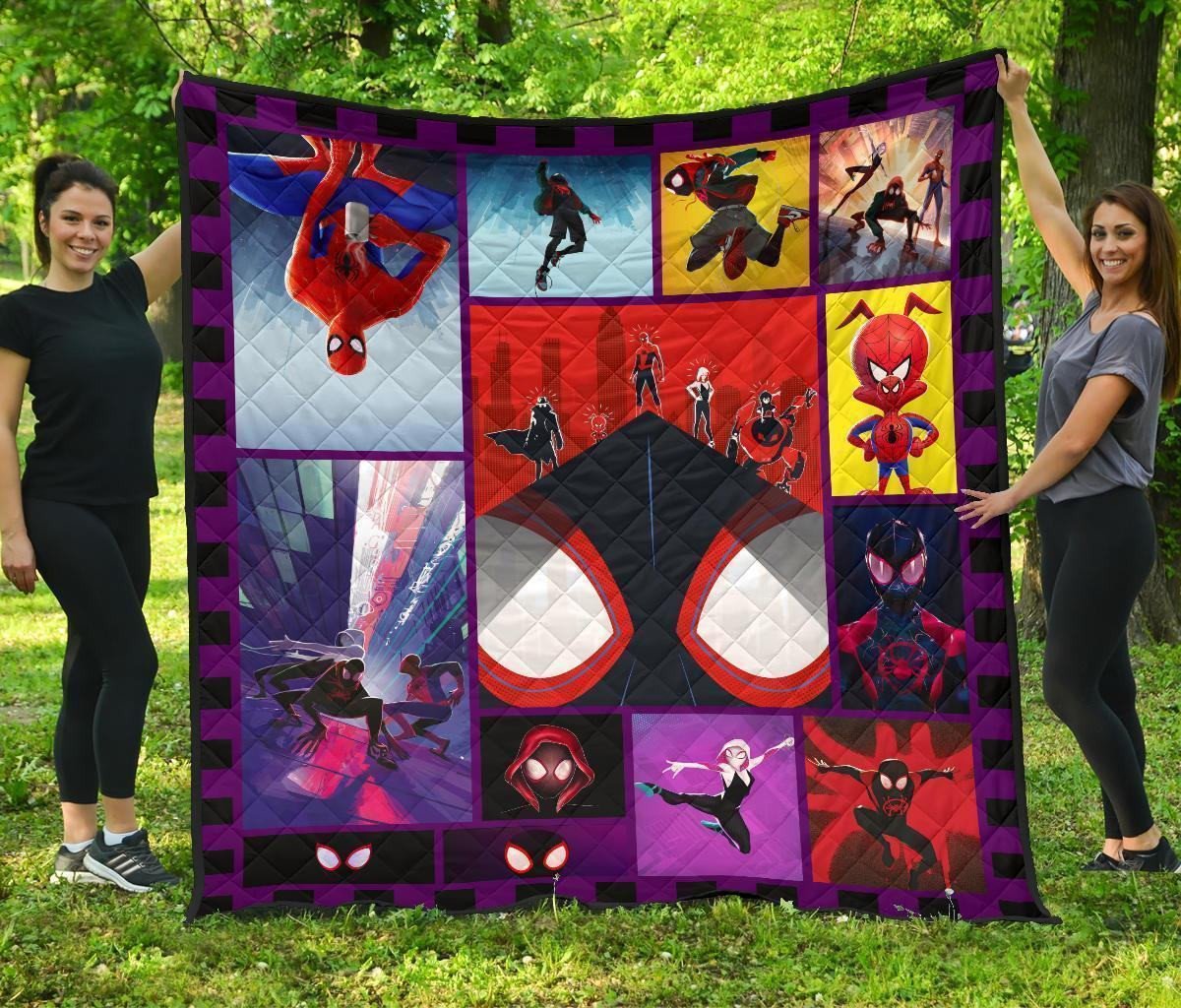 spider verse quilt blanket for spider man fan gift 1fyqr