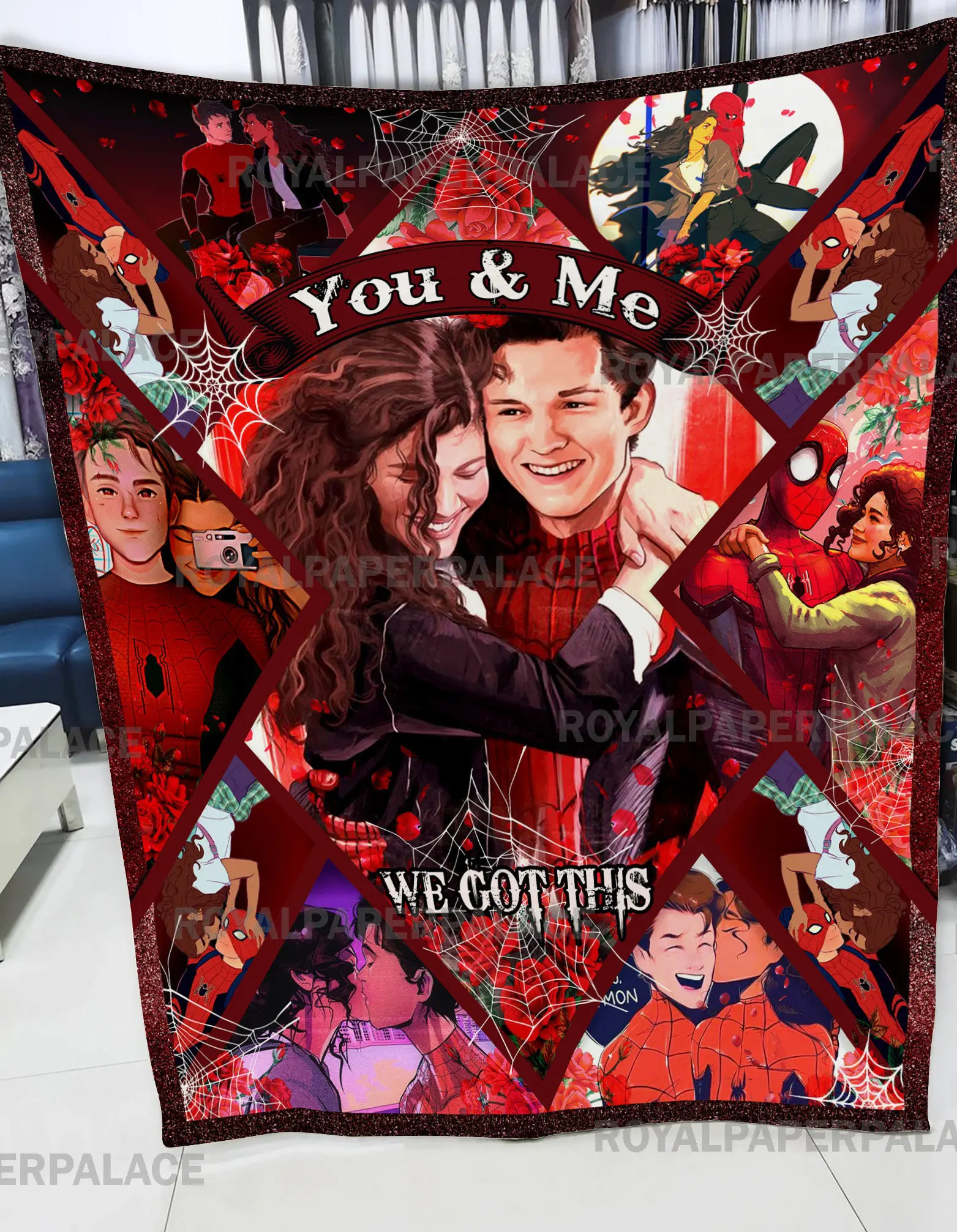 spiderman and mj we got this no way home blanket ucwds