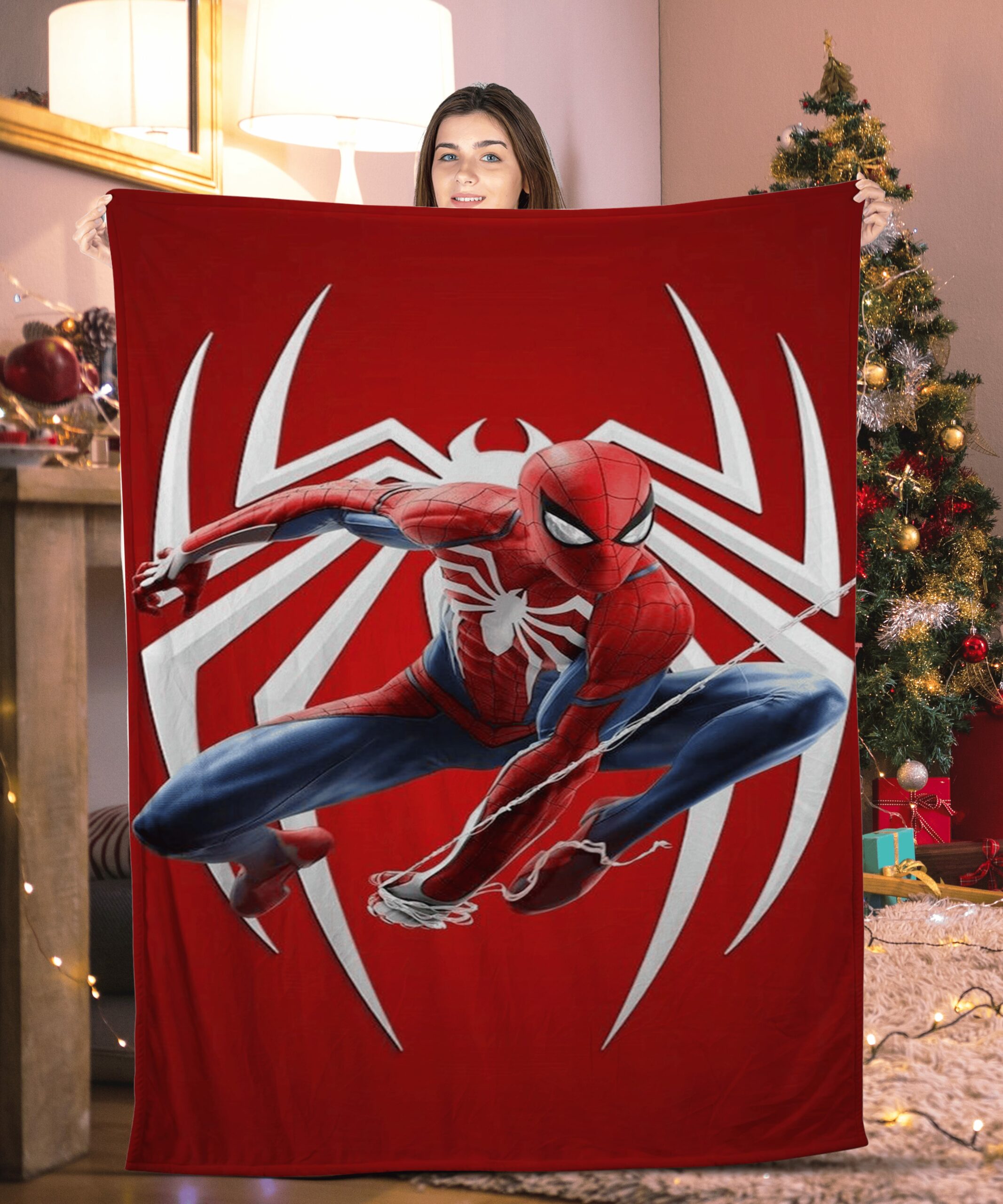 spiderman throw blanket iczmg