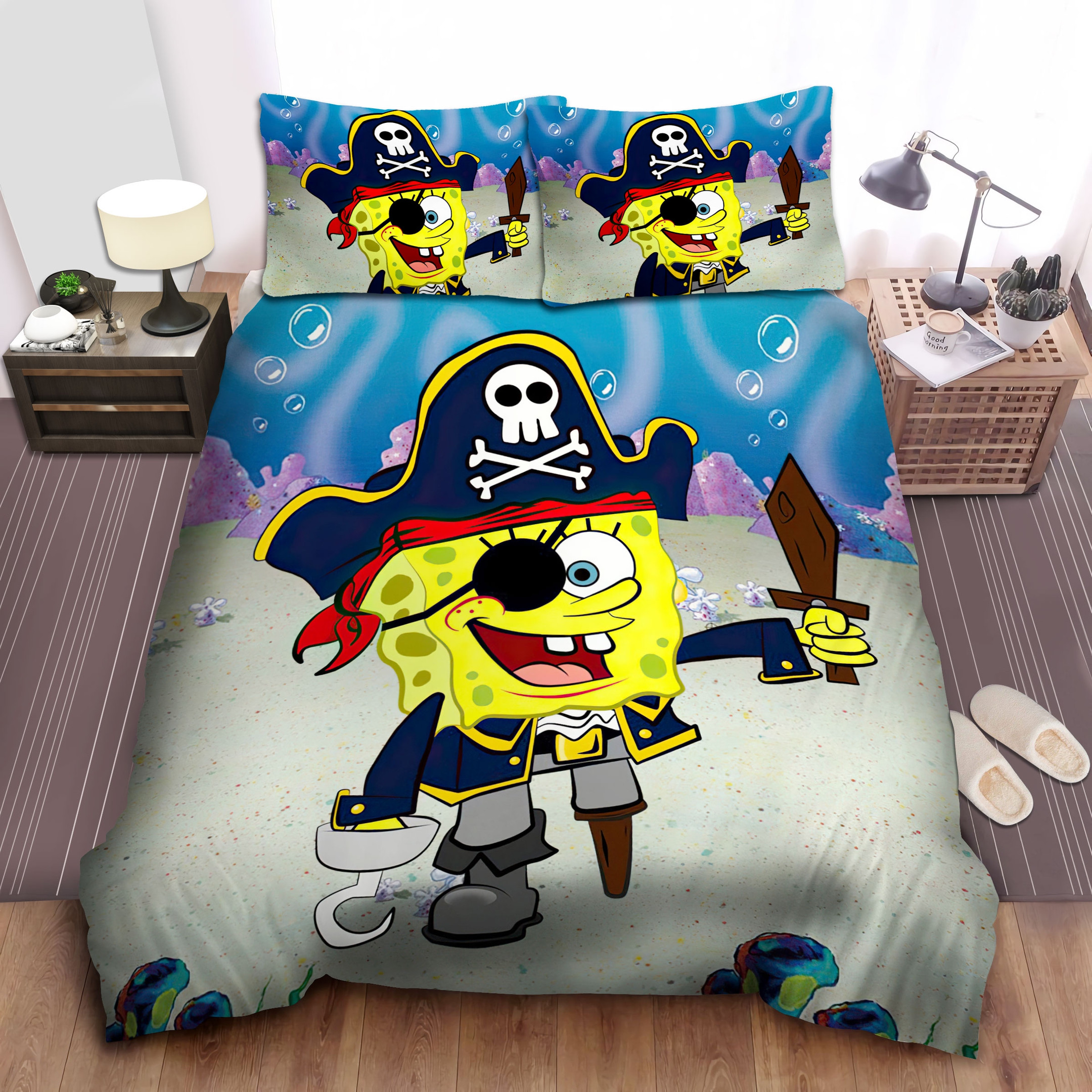 spongebob squarepants spongebob pirate bed sheets spread comforter duvet cover bedding sets uyjwo