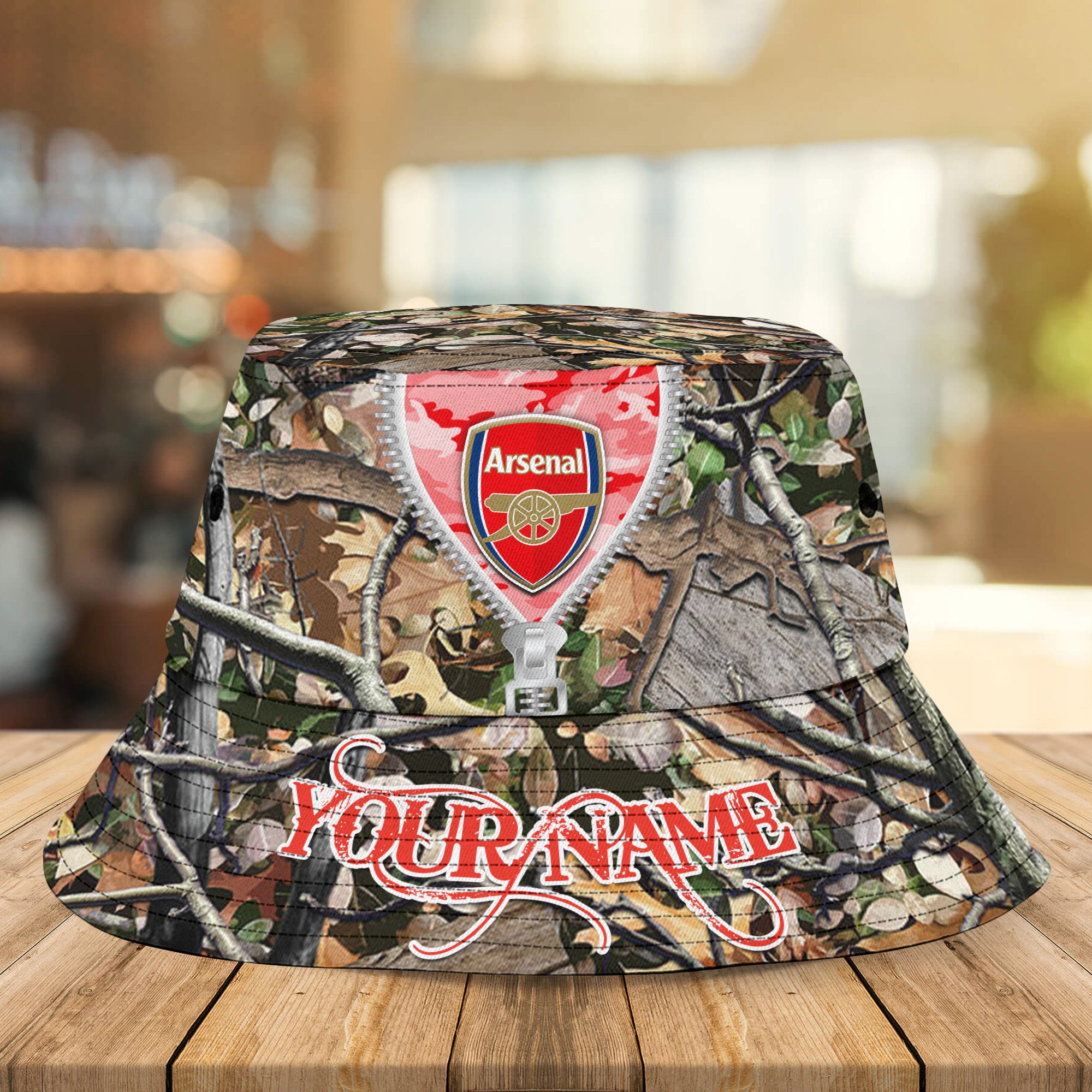 sportswearmerch arsenal epl personalized bucket hat for fans dzobv