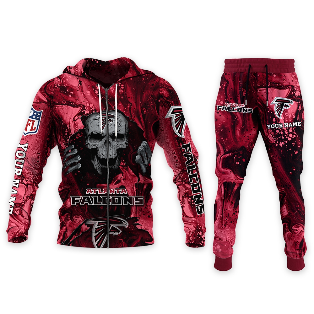 sportswearmerch atlanta falcons nfl personalized hoodie and joggers for fans 1kayz