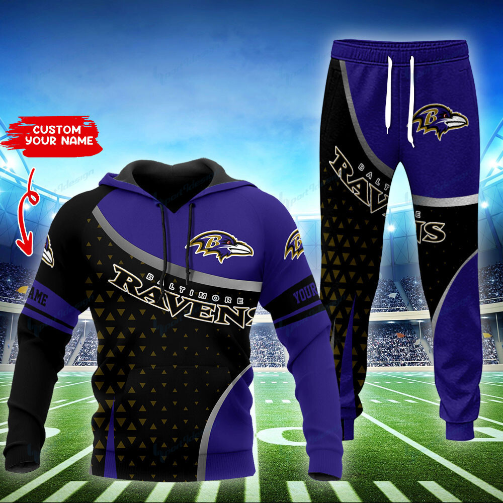 sportswearmerch baltimore ravens nfl personalized hoodie and joggers for fans z1jqn