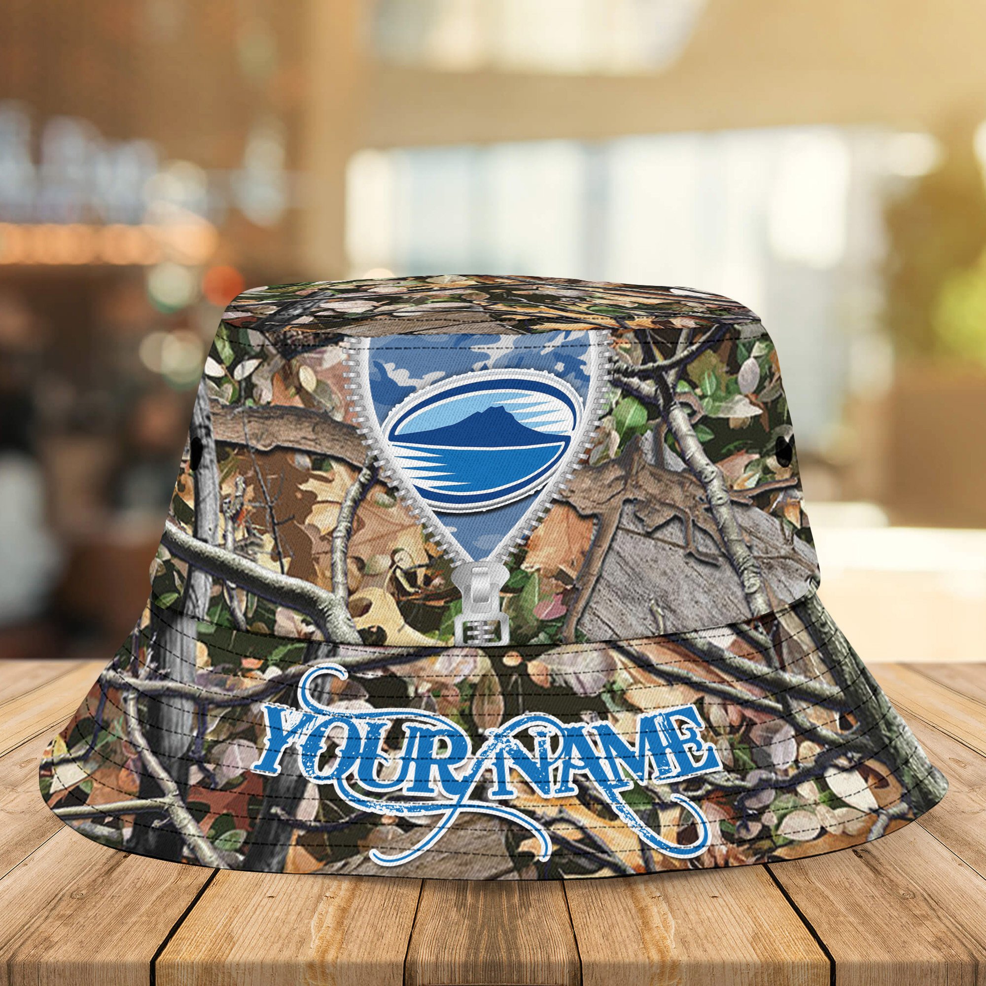 sportswearmerch blues super rugby camo hunting personalized bucket hat for fans d1gch