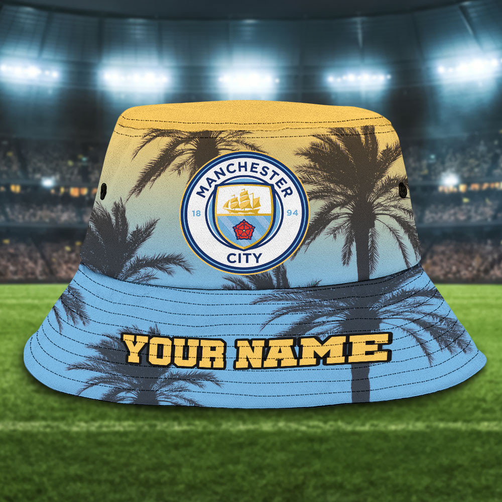 sportswearmerch manchester city new personalized bucket hat season 23 24 for fans b3jcg