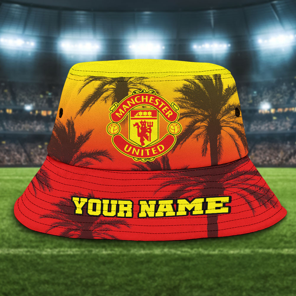 sportswearmerch manchester united new personalized bucket hat season 23 24 for fans ngbki