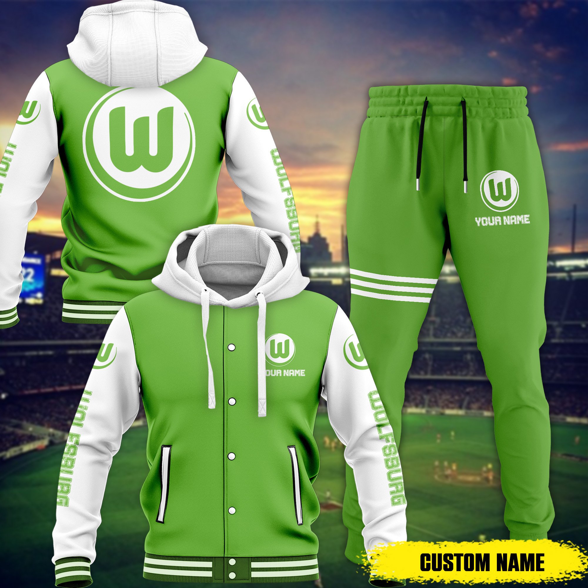 sportswearmerch vfl wolfsburg bdlg combo baseball hoodied jacket and joggers gift for fan o0hzi