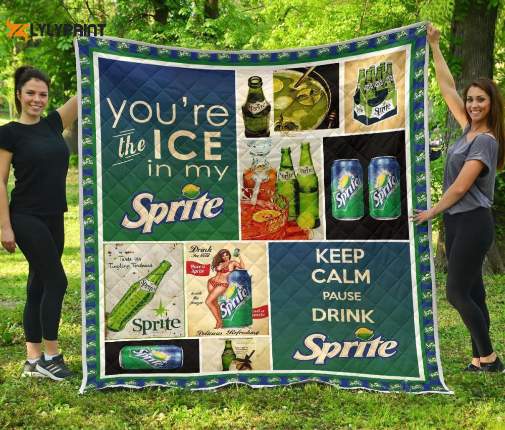 sprite quilt blanket funny gift for soft drink gift idea 3d quilt blanket 131