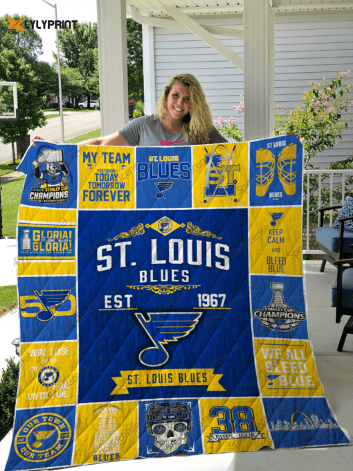 st louis blues 1 quilt blanket for fans home decor gift