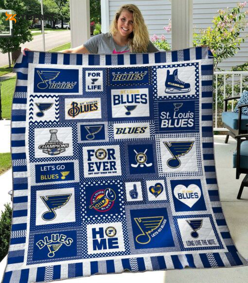 st louis blues quilt blanket