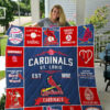 st louis cardinals quilt blanket for fans home decor gift