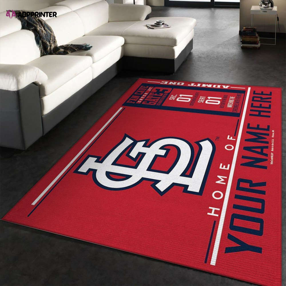 st louis cardinals rug living room floor decor fan gifts 3