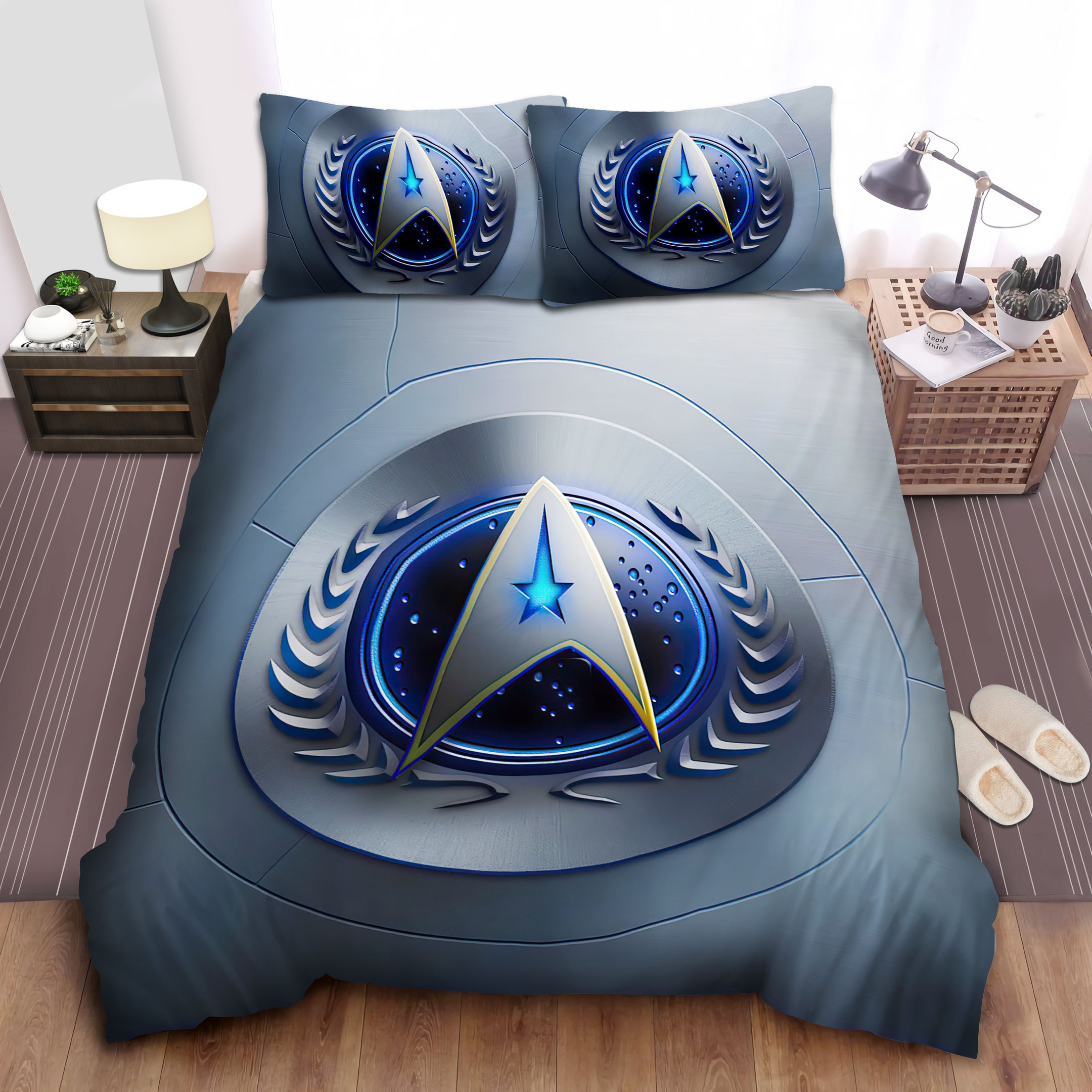 star trek starfleet emblem comforter duvet cover bed sheets bedding sets 8sq5o