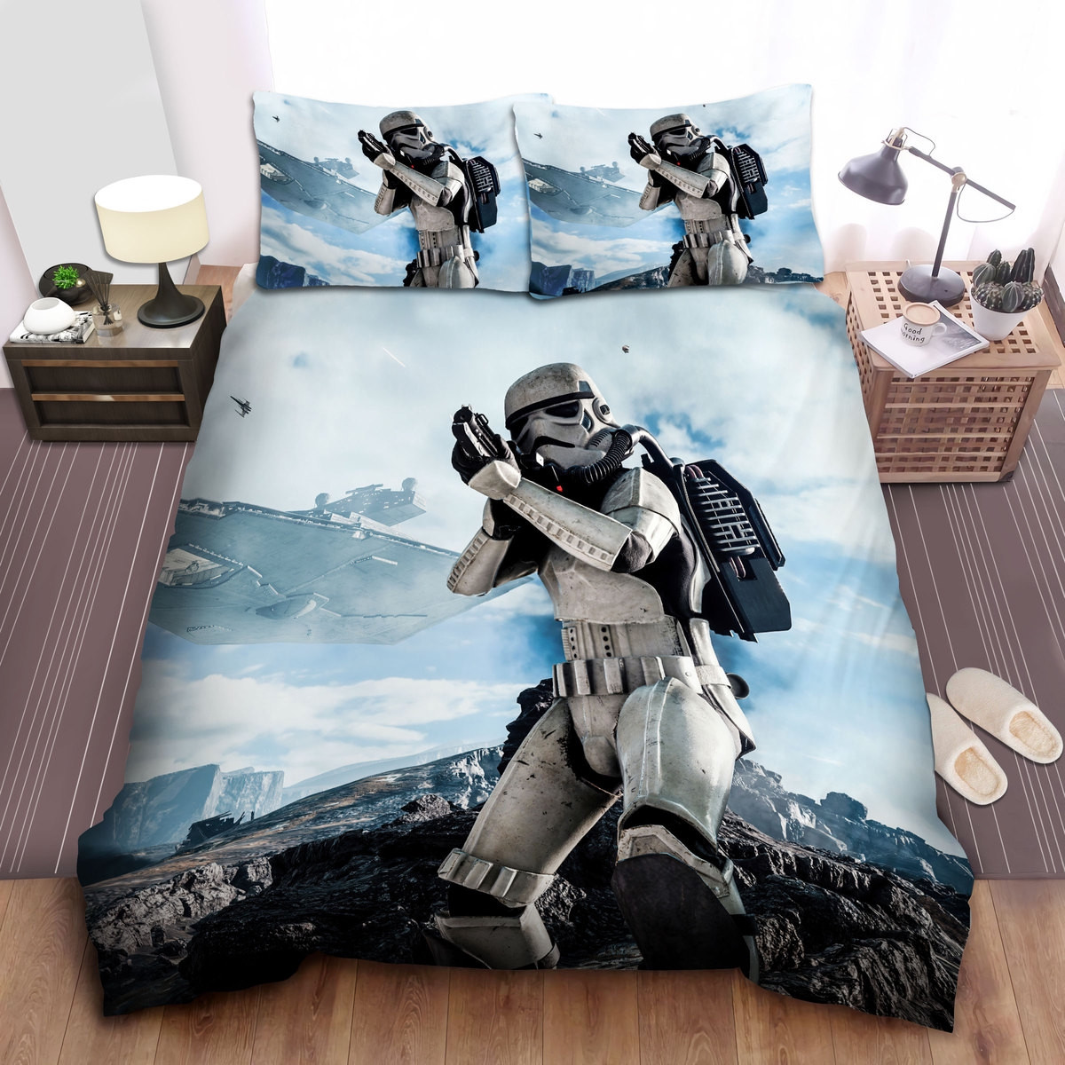 star wars stormtrooper invasion comforter duvet cover bed sheets bedding set kwqev