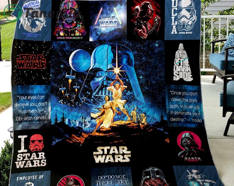 starwars fleece blanket darth vader luke skywalker leia starwars quotes starwars fan gifts christmas gifts birthday gifts quilt blanket 20231009063519070