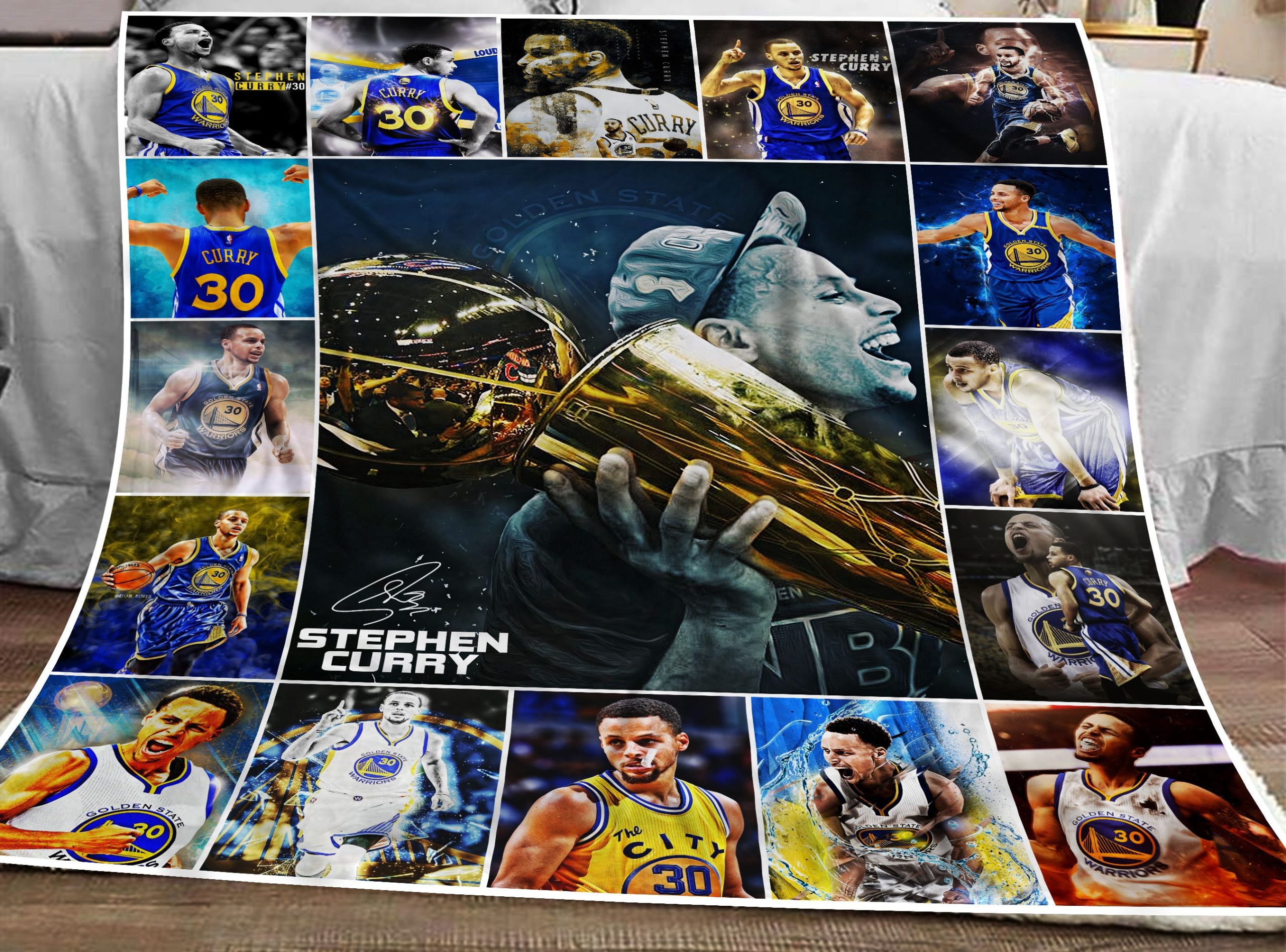 stephen curry golden state warrior basketball blanket cdbni