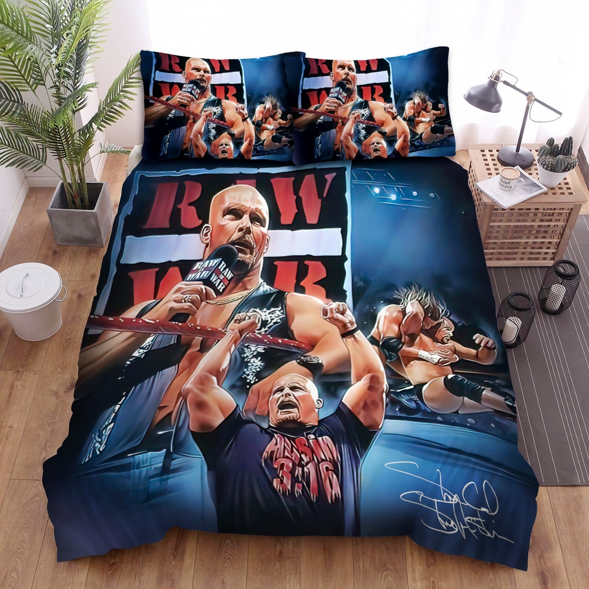 steve austin moments in wrestling duvet cover bedroom sets comfortable bedding sets inpnp