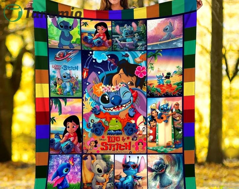 stitch blanket stitch blanket stitch fleece blanket stitch ohana means family hawaiian quilt blanket stitch birthday gifts quilt blanket 20230929112206092