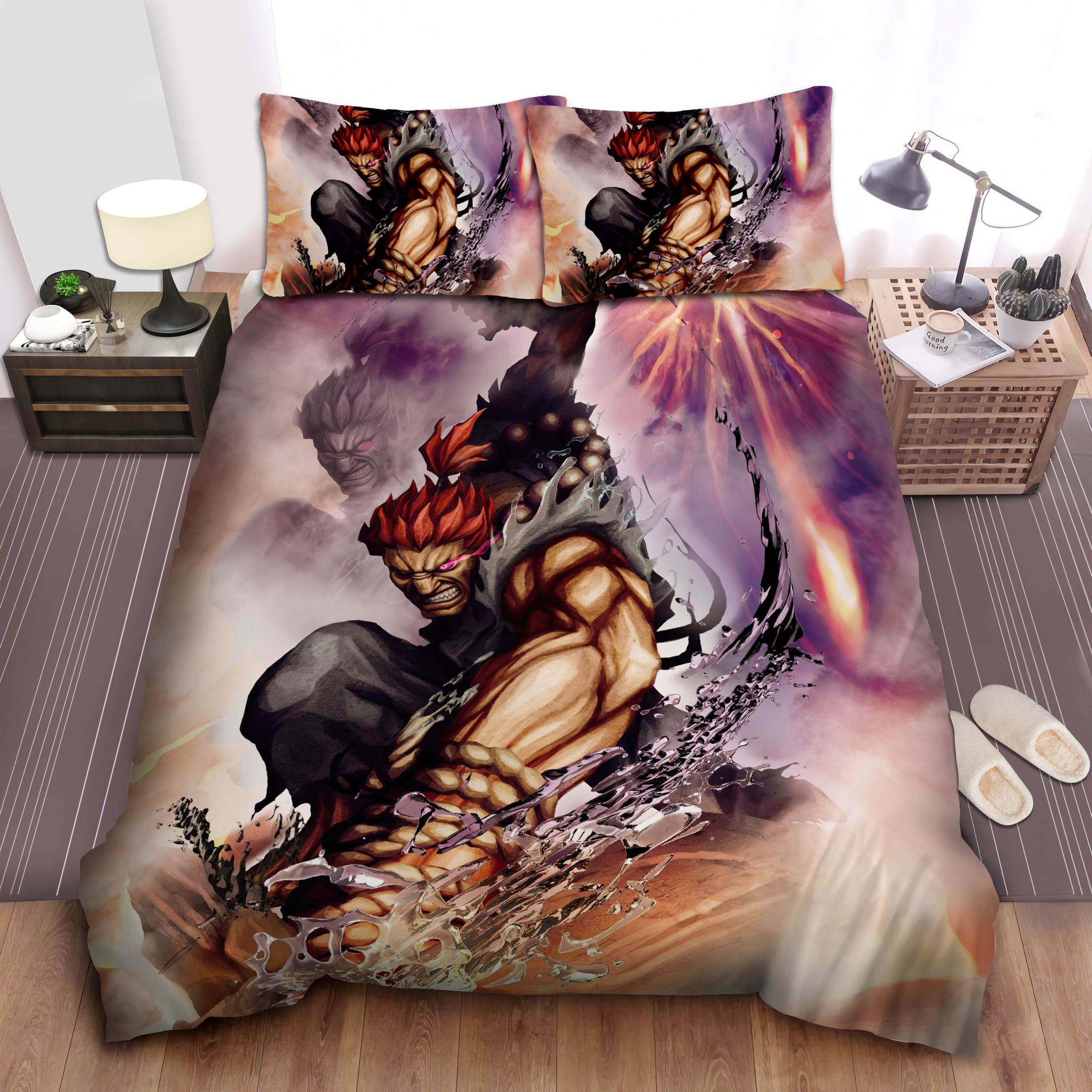 street fighter akuma bed sheets spread comforter duvet cover bedding sets ebqdz