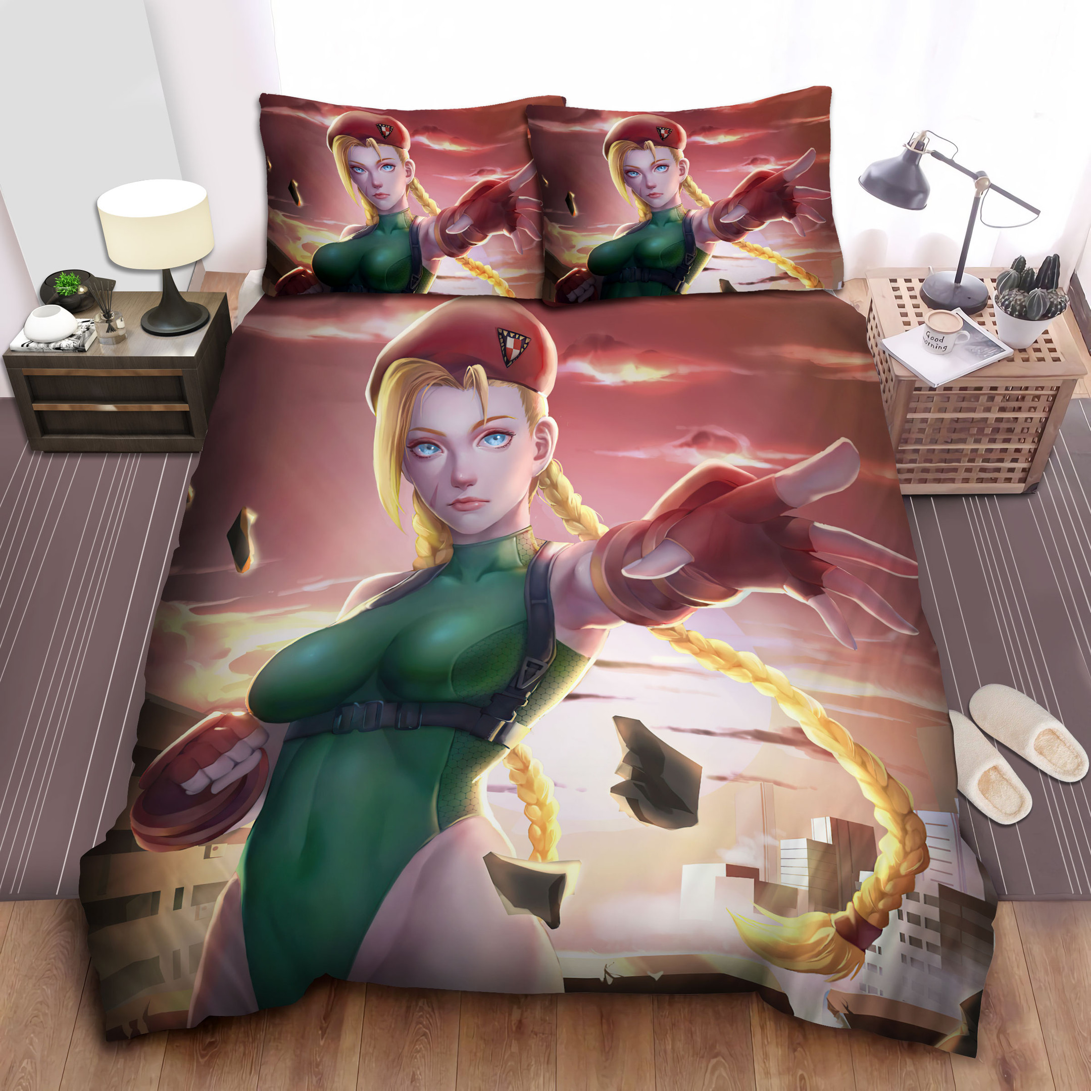 street fighter cammy bed sheets spread comforter duvet cover bedding sets hpdyx