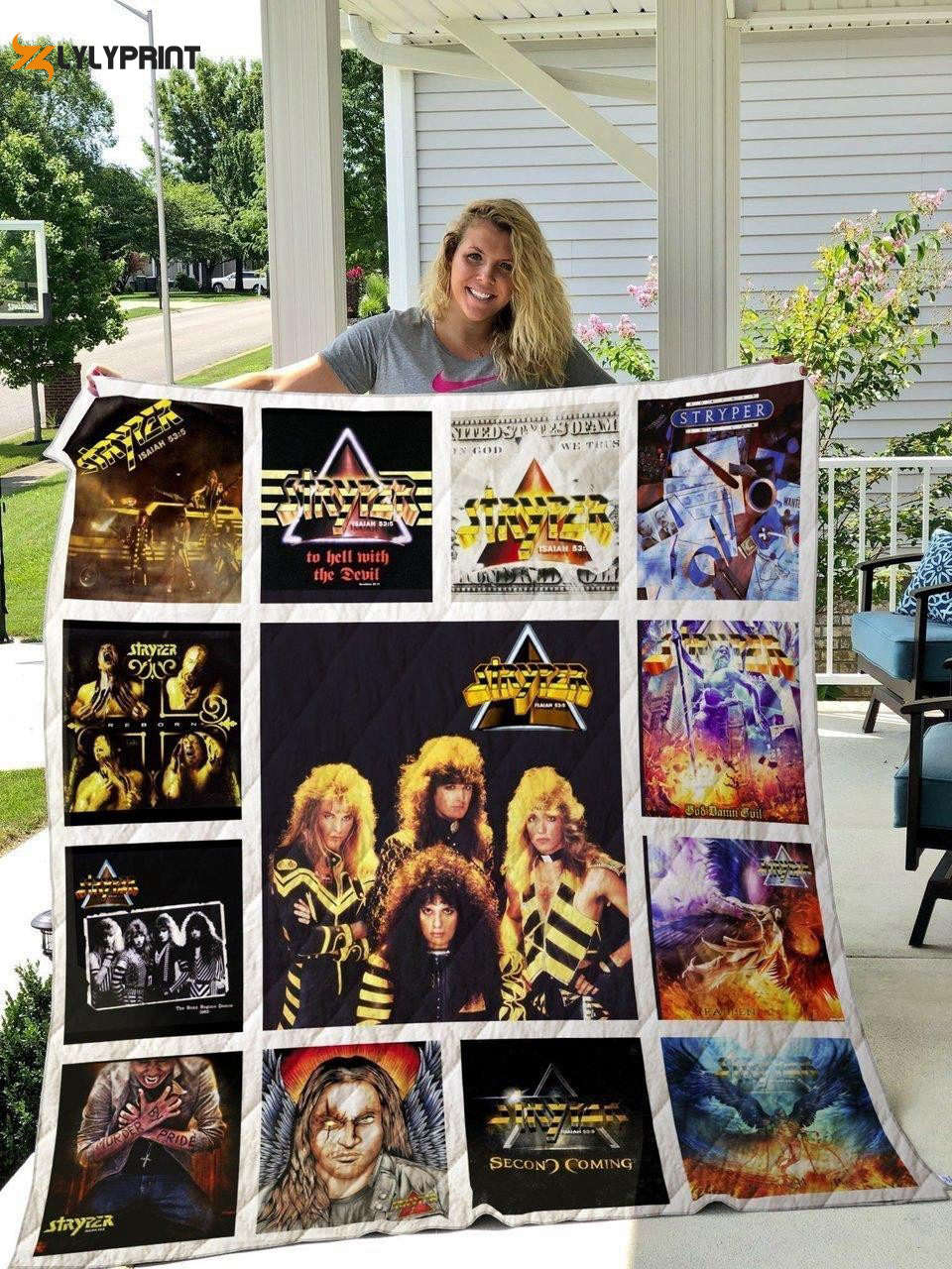 stryper quilt blanket for fans home decor gift 1