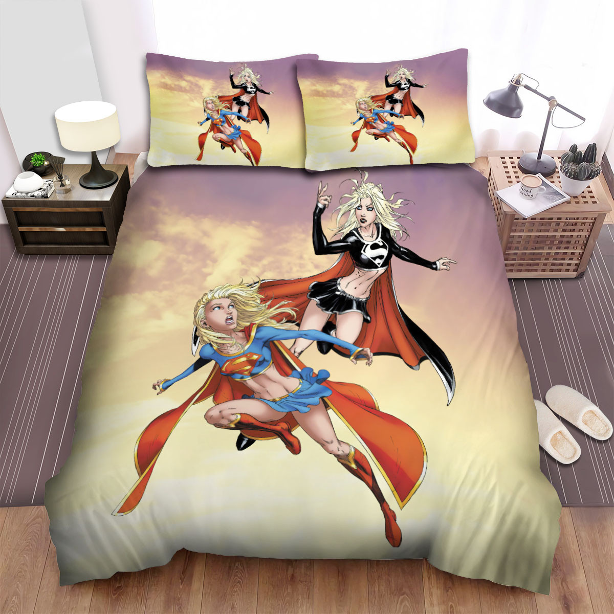 supergirl movie art 4 duvet cover bedroom sets comfortable bedding sets aqgzi