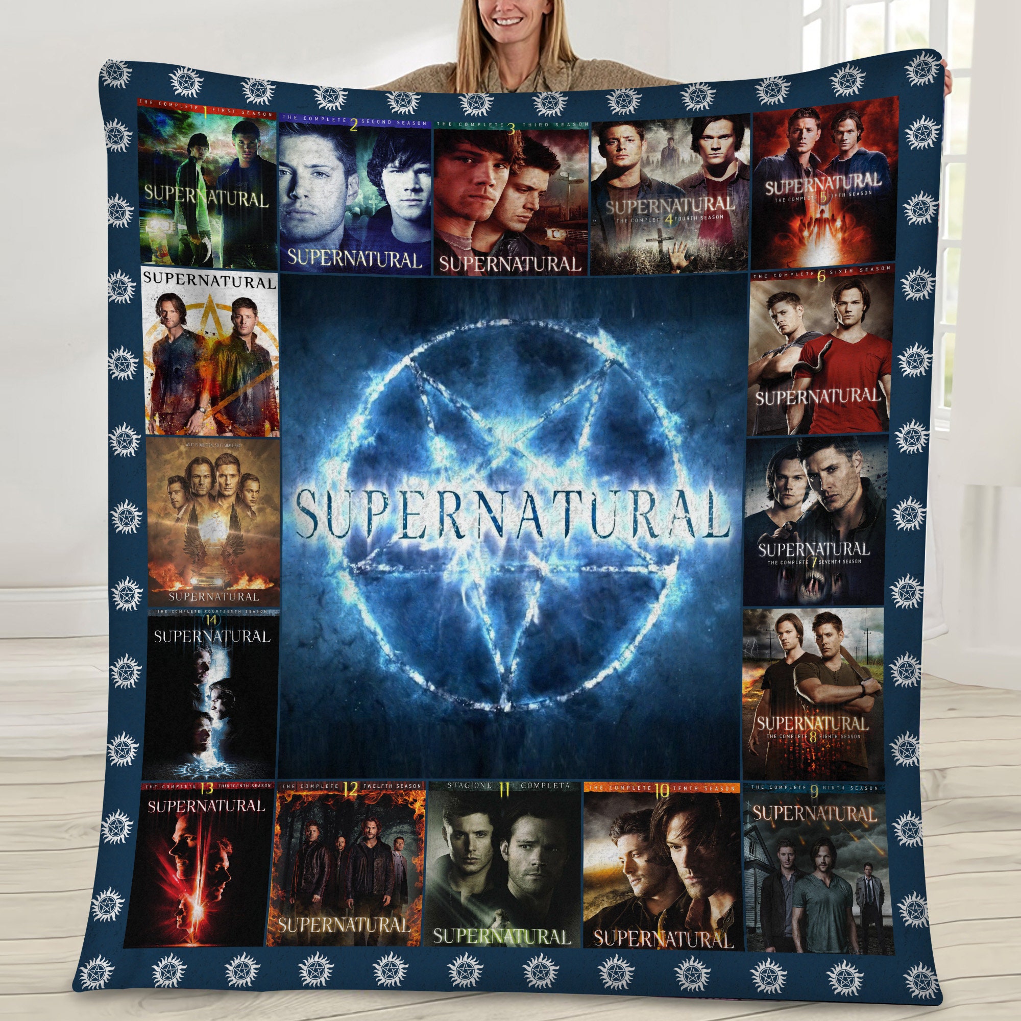 supernatural tv show classic movie blanket ipfmw