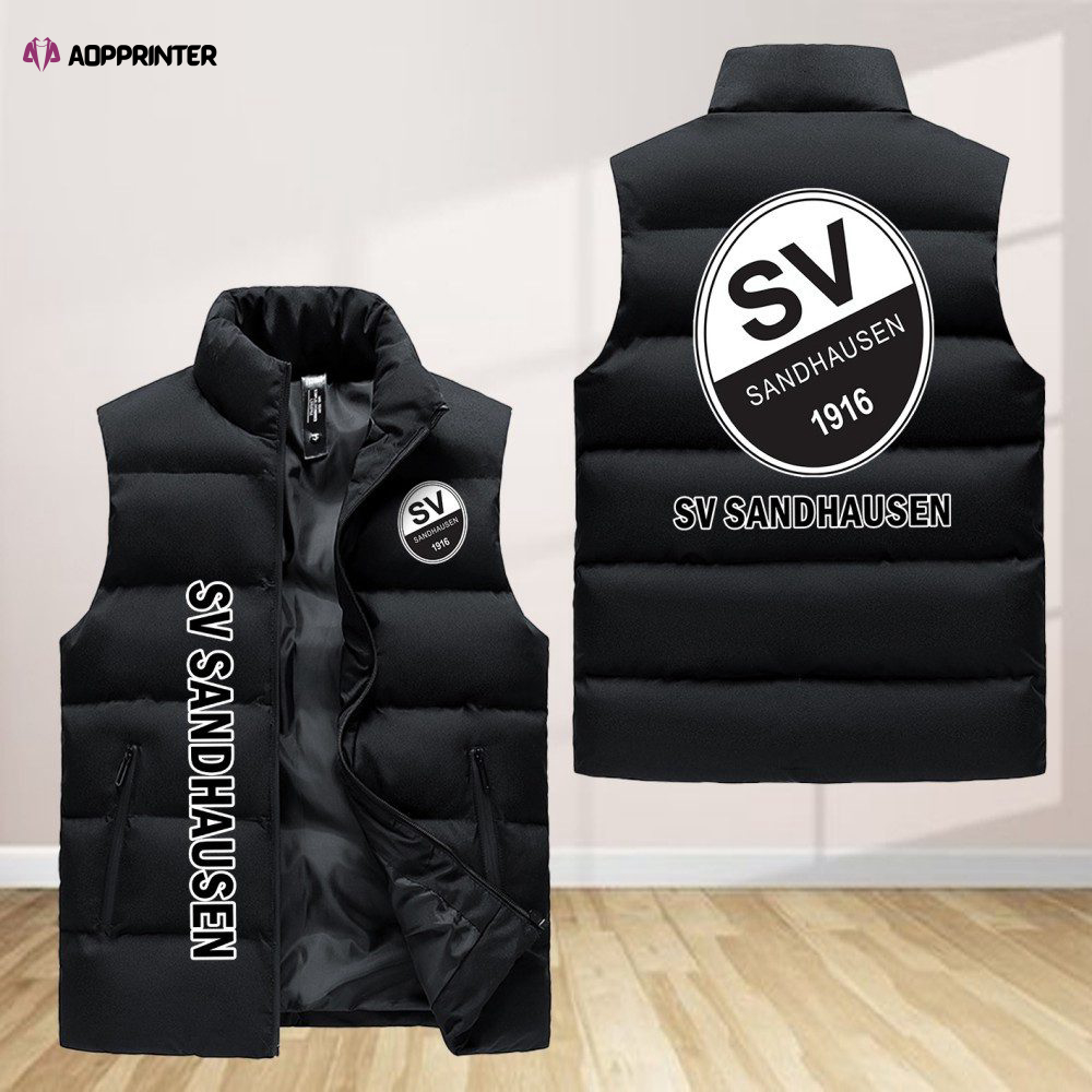 sv sandhausen sleeveless puffer jacket custom for fans gifts