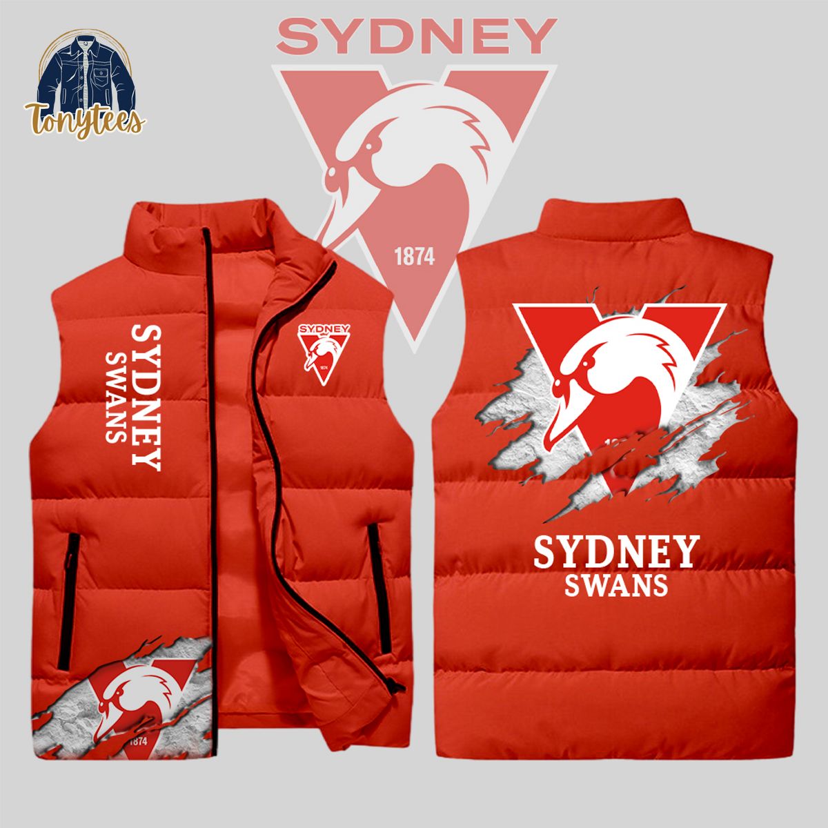 sydney swan afl sleeveless jacket 1 9ankh