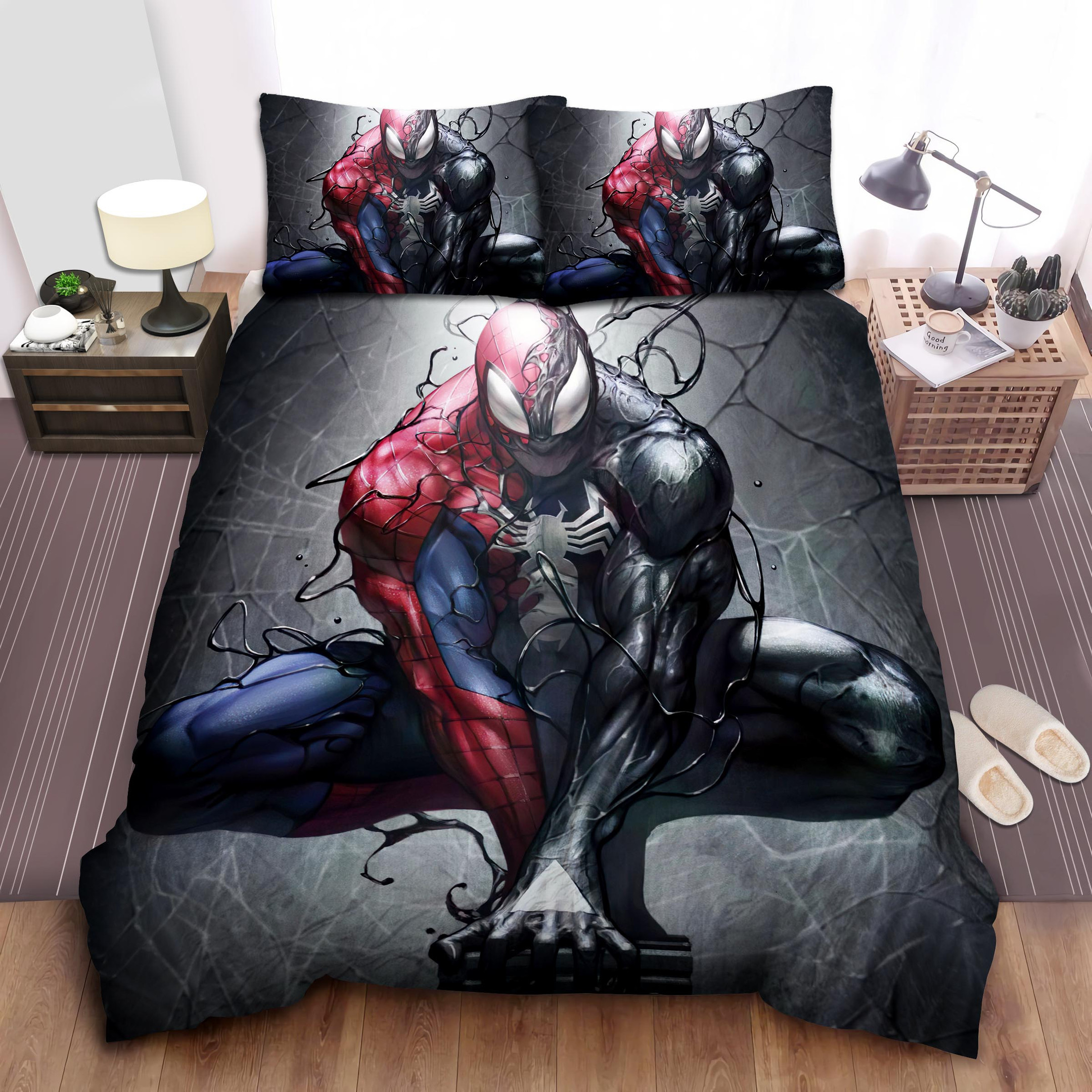 symbiote spider man duvet cover bedroom sets comfortable bedding sets xggdo