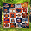 syracuse orange 1 quilt blanket for fans home decor gift