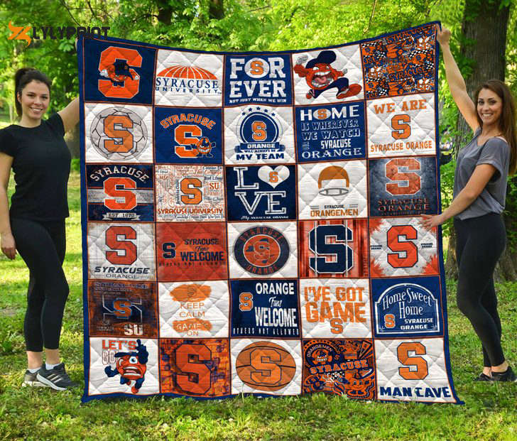 syracuse orange quilt blanket