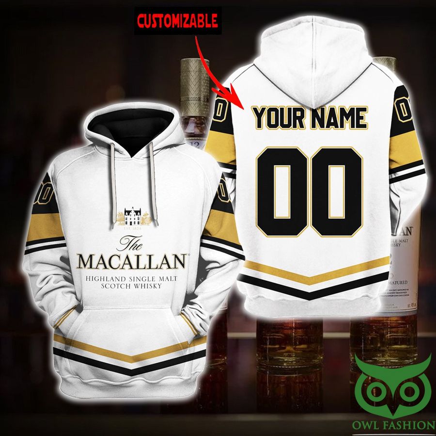 t6V4gY8X 9 Custom Name Number The Macallan Whiskey Hoodie