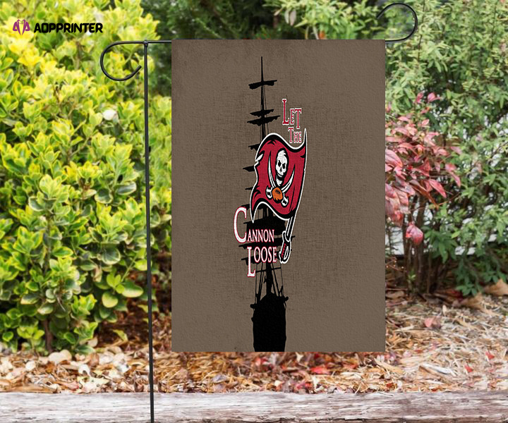 tampa bay buccaneers let the cannon loose double sided printing garden flag home decor gifts