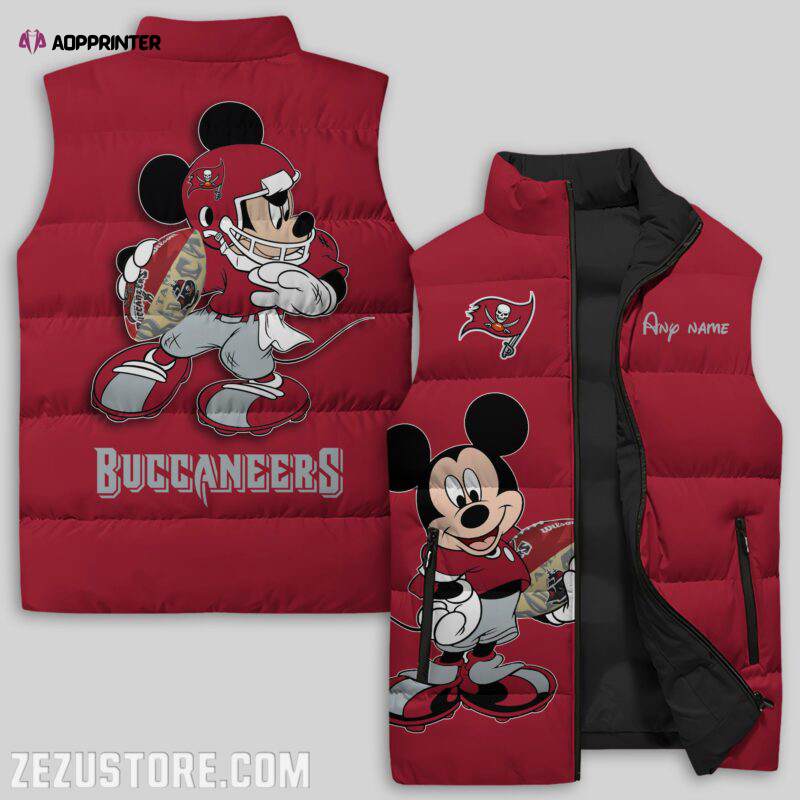 tampa bay buccaneers nfl sleeveless puffer jacket custom for fans spj1401