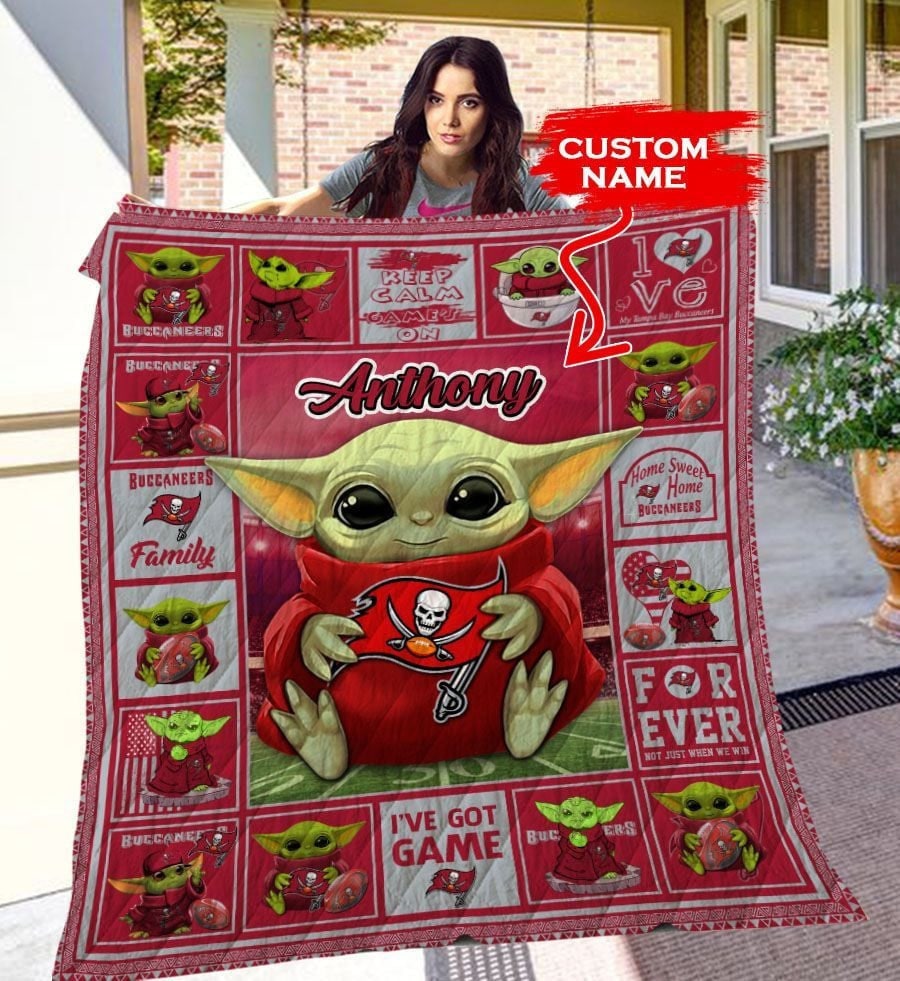 tampa bay buccaneers personalized premium quilt bg31 mypfw