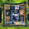 tardis doctor who quilt blanket funny gift idea for fan eys9q