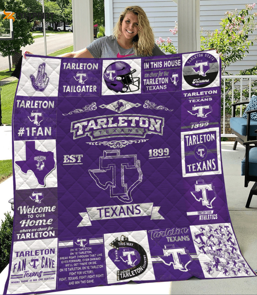 tarleton texans quilt blanket 2b