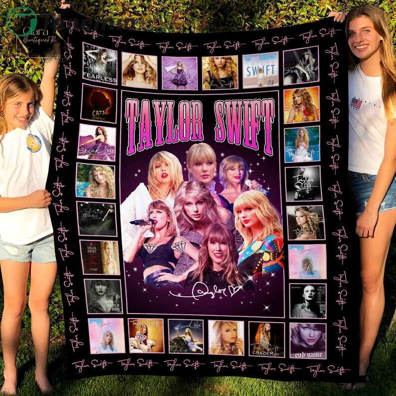 taylor swift inspired fleece blanket mink sherpa blanket taylor swift blanket taylor swift fans quilt taylor swift lovers gift quilt blanket 20231002064939615