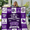 tcu horned frogs quilt blanket